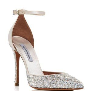 Tabitha Simmons Swarovski Crystal Wedding Heels 40